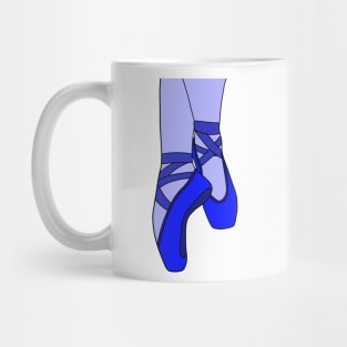 Blue pointe shoes Mug